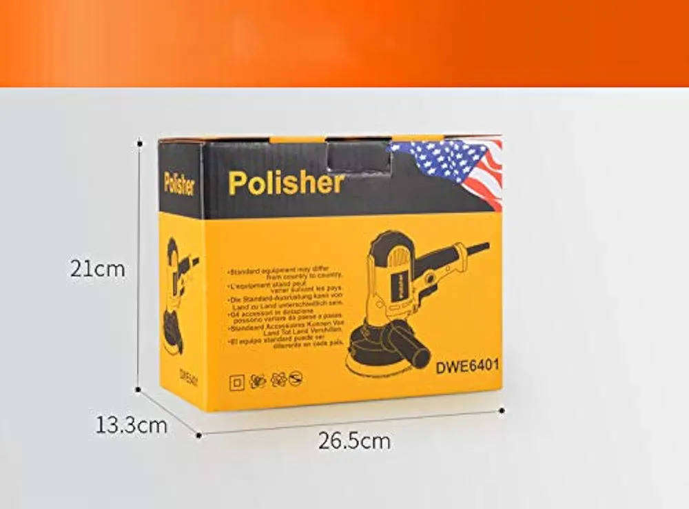 RTRHINOTUNING Car Buffer Electric Car Polisher 110V 6 Variable Speed Portable Polishing Machine with