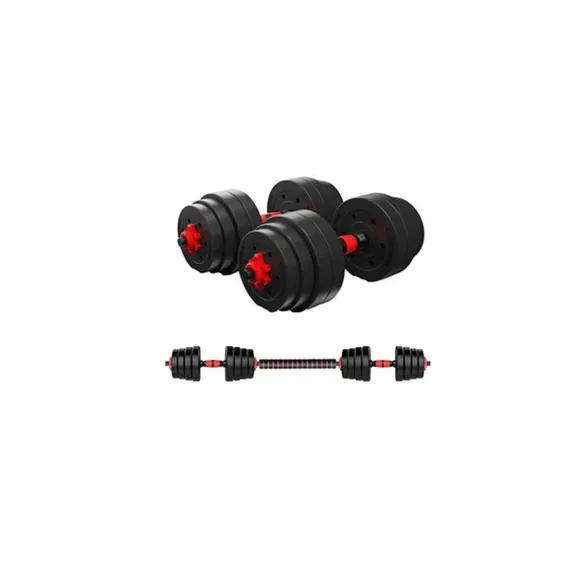 30kg Indoor Gym Weightlifting Adjustable Barbell & Dumbbells