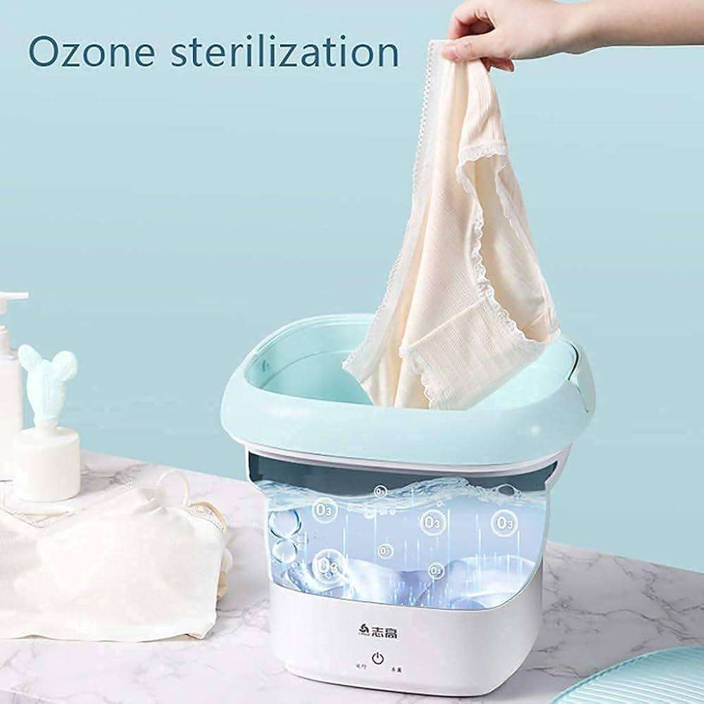 Mini Folding Washing Machine Portable,Foldable Compact Ultrasonic Small Automatic USB Powered Cleani