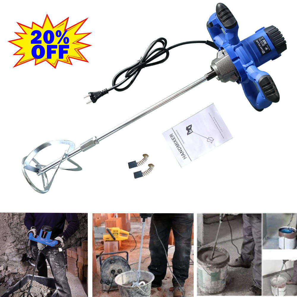Handheld Industrial Paint Mixer Cement Stirrer 1200W