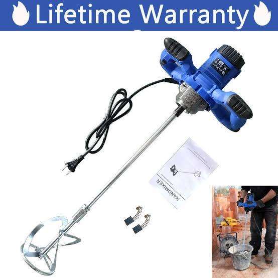 Handheld Industrial Paint Mixer Cement Stirrer 1200W
