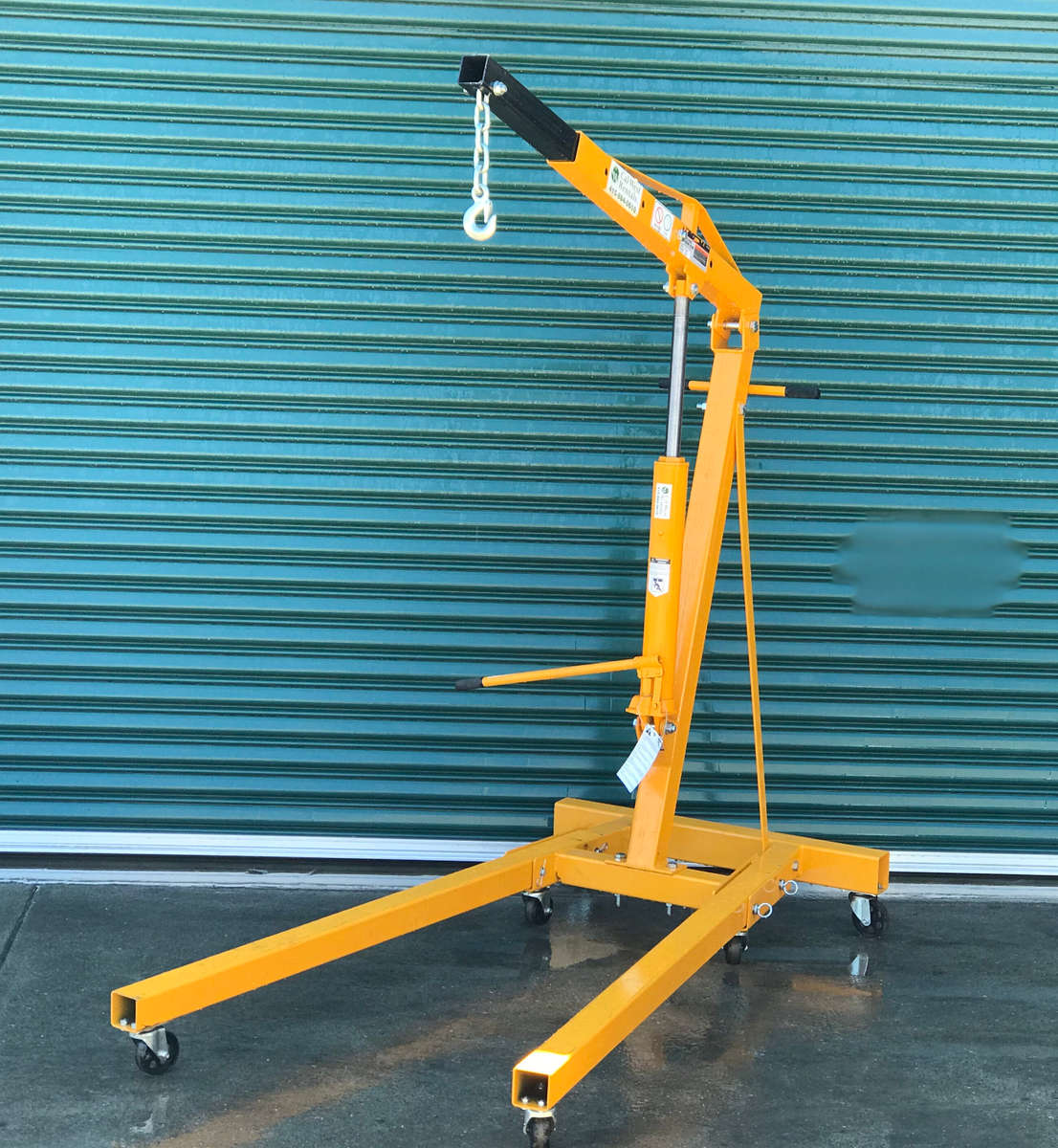 2Ton Folding Engine Crane Engine Hoist Cherry Picker 4400LB Heavy Duty Steel Lift Garage