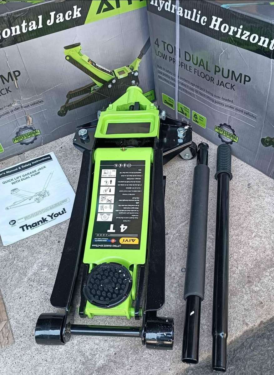 4ton Low-profile Hydraulic floor Jack double rapid pump