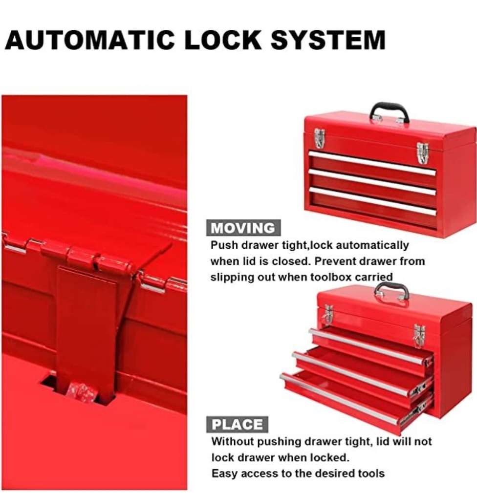 4 Drawers Portable Multi-Functional Toolbox AY150-001
