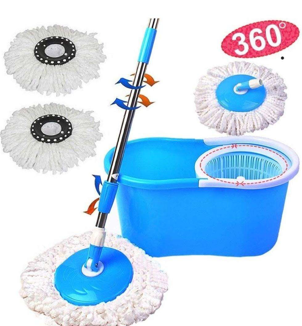 Rotating 360 Spin Mop And Plastic Bucket Set