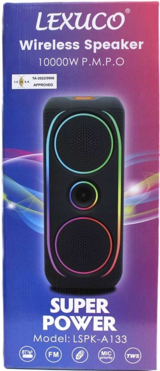 Lexuco Bluetooth Party Speaker Double 8" (LSPK-A133)