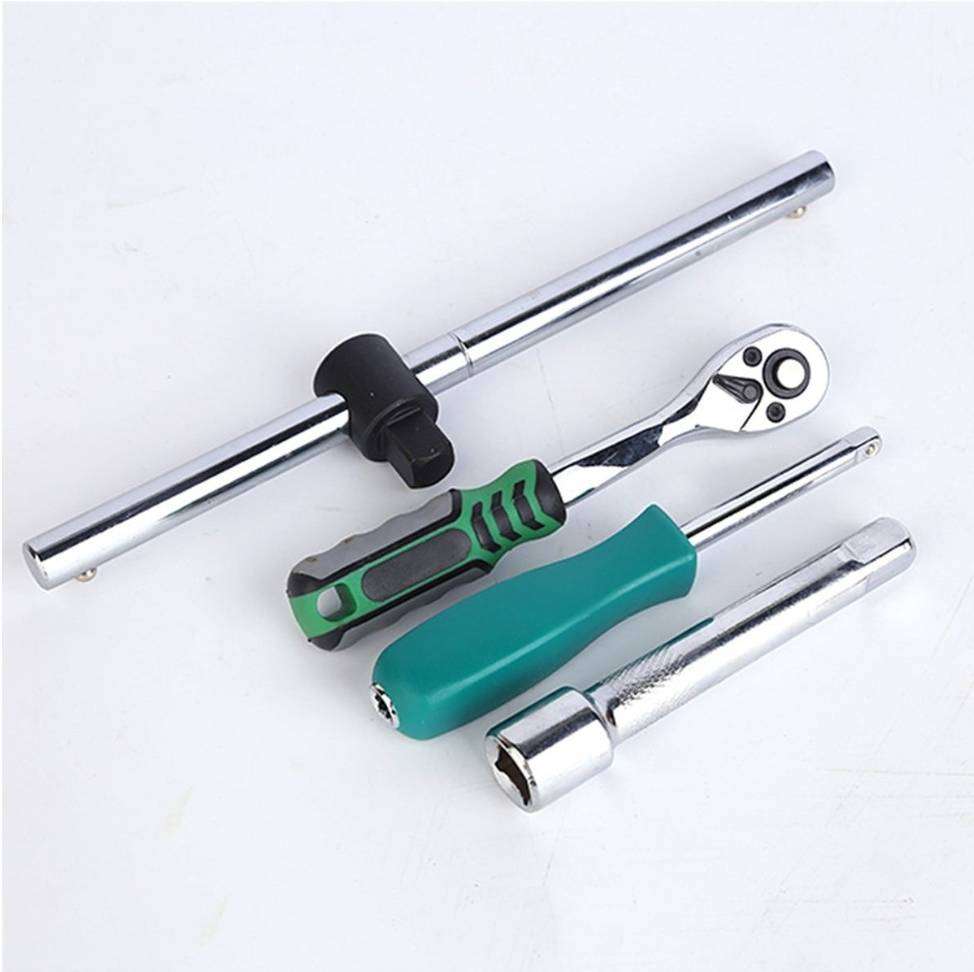 85 Piece Car Repair Tool Box Full Set of Iron Box, Hardware Tools, Black