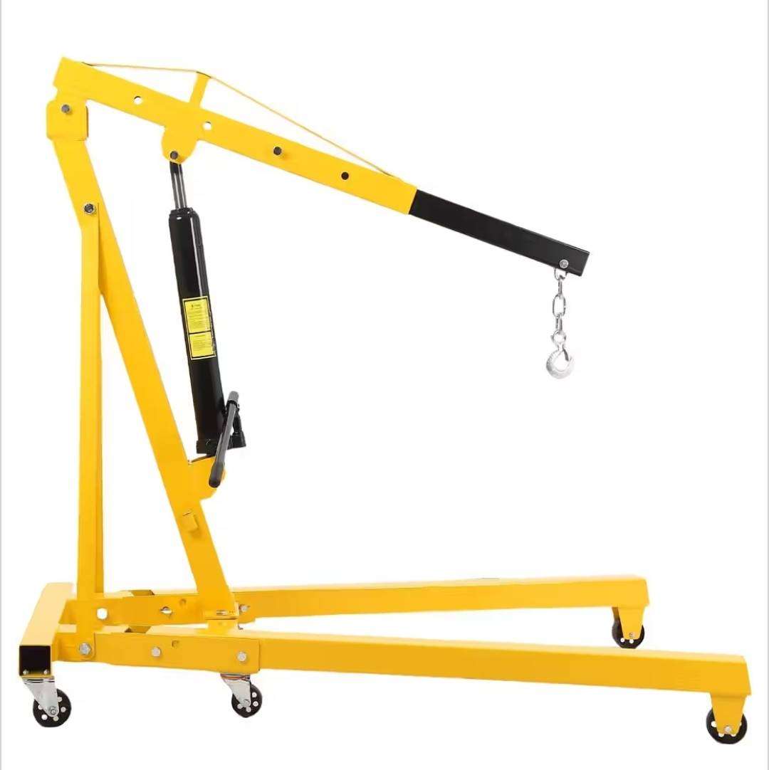 2Ton Folding Engine Crane Engine Hoist Cherry Picker 4400LB Heavy Duty Steel Lift Garage