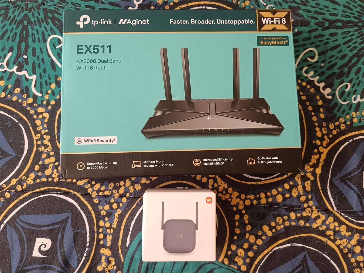 TP-Link Archer AX53 - AX3000 Dual Band Gigabit Router - New Wi-Fi 6 + Xaomi Extender Pro Combo
