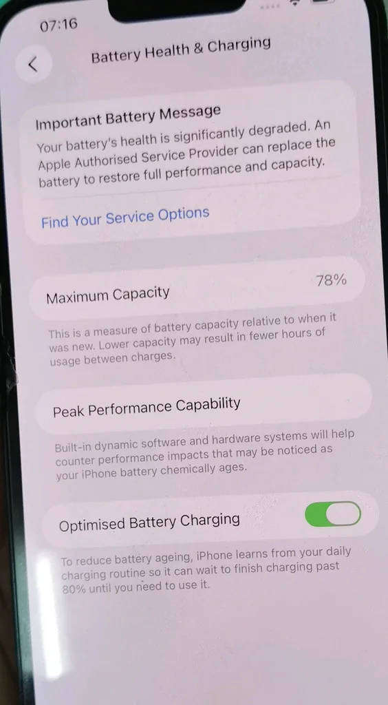 IPHONE 13 PRO MAX 128GB BH : 78%