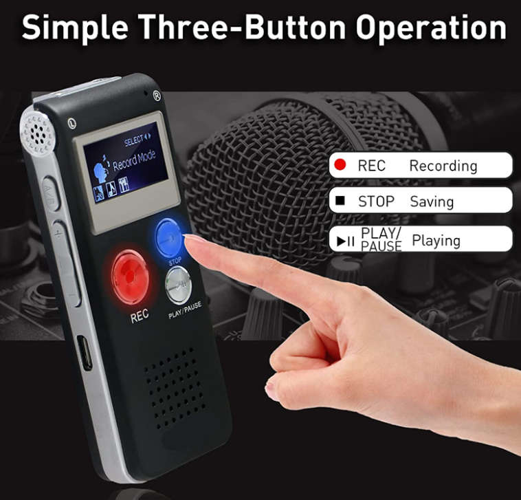 Multimode Voice Activated Quality Digital Voice Recorder - Open Box