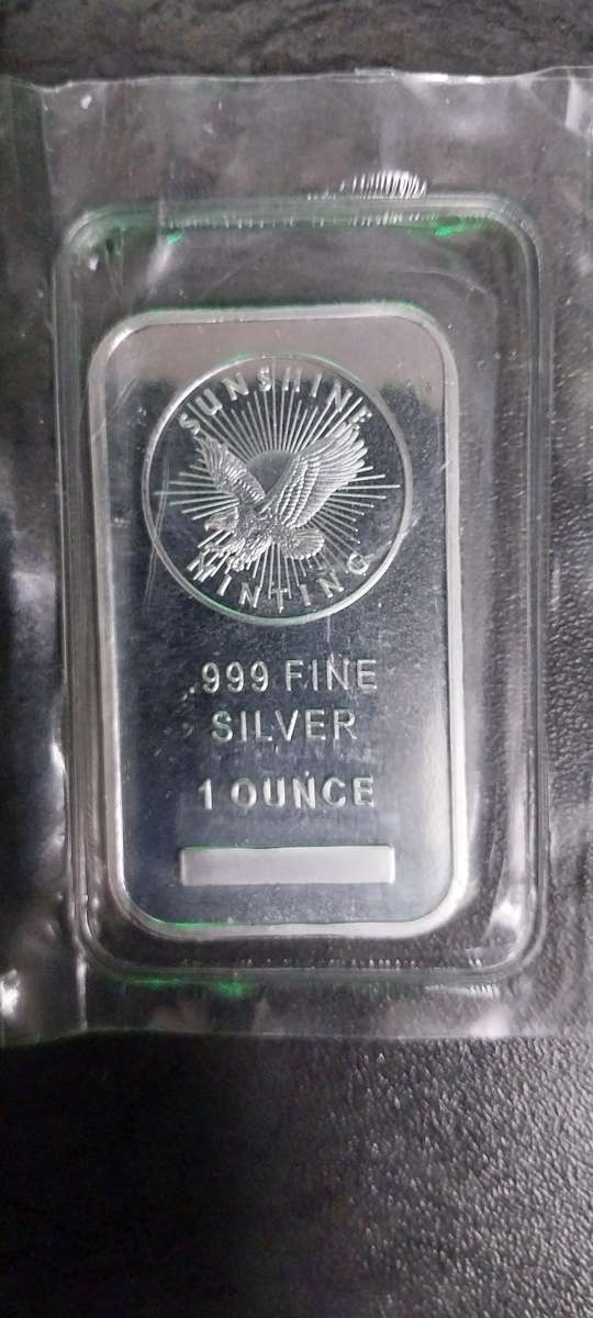 1oz PURE SOLID SILVER RECTANGULAR Sunshine Minting BAR