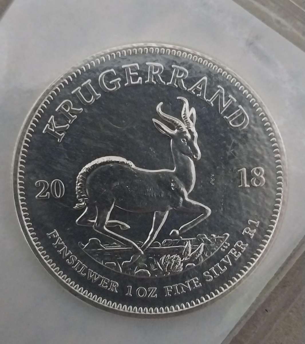 1oz Silver Kruger Rand Coins 99.9% 2018