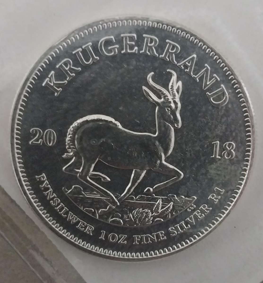 1oz Silver Kruger Rand Coins 99.9% 2018