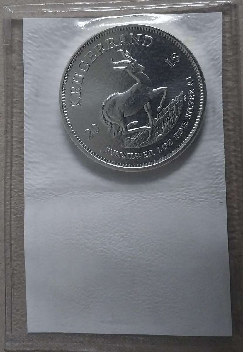 1oz Silver Kruger Rand Coins 99.9% 2018