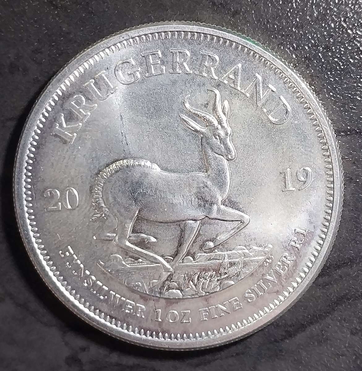 1oz Silver Kruger Rand Coins 99.9% 2019