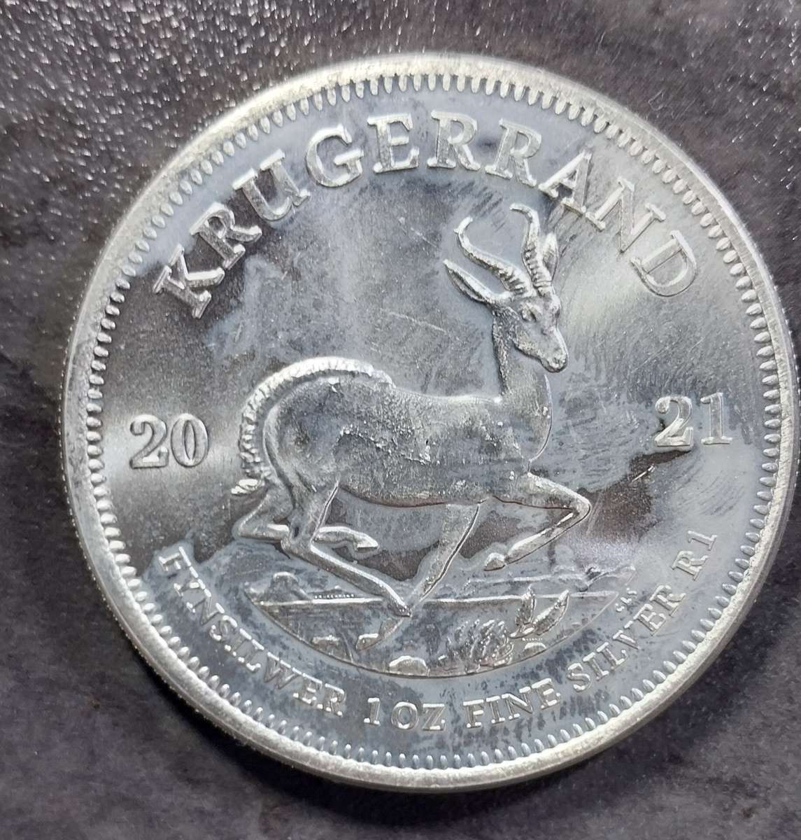 1oz Silver Kruger Rand Coins 99.9% 2021