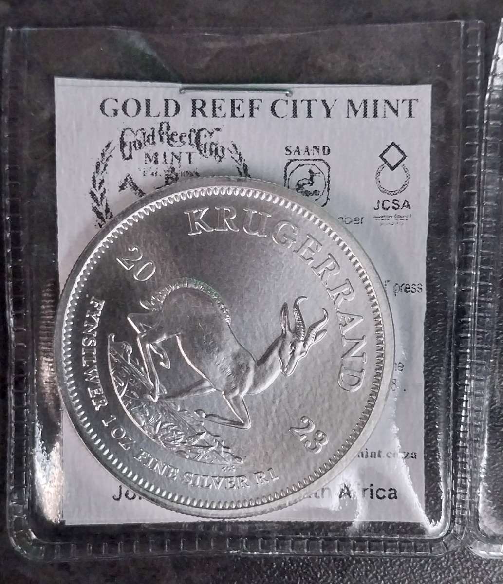 1oz Silver Kruger Rand Coins 99.9% 2023