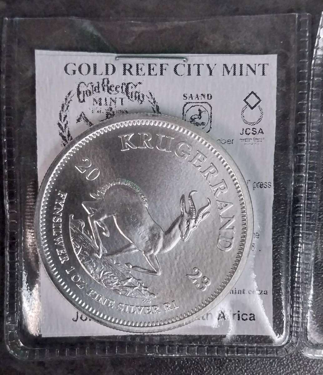 1oz Silver Kruger Rand Coins 99.9% 2023