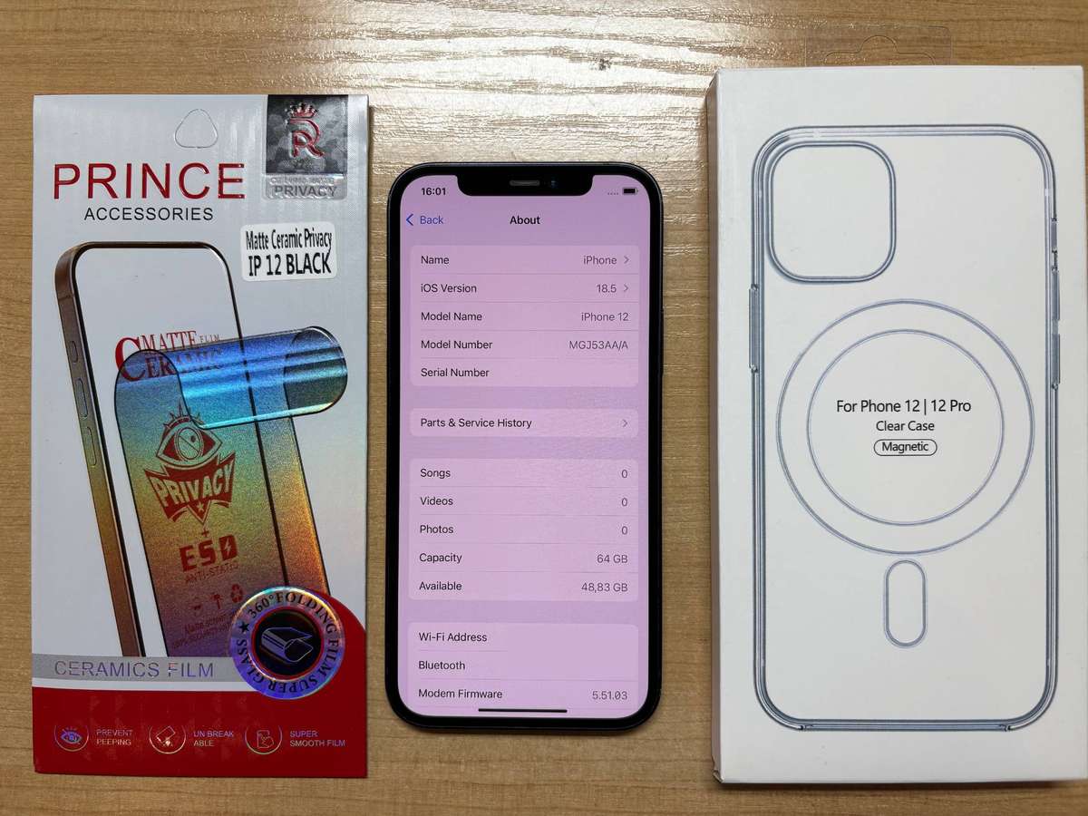 iPhone 12 - A Grade + Case and Screen glass Bundle