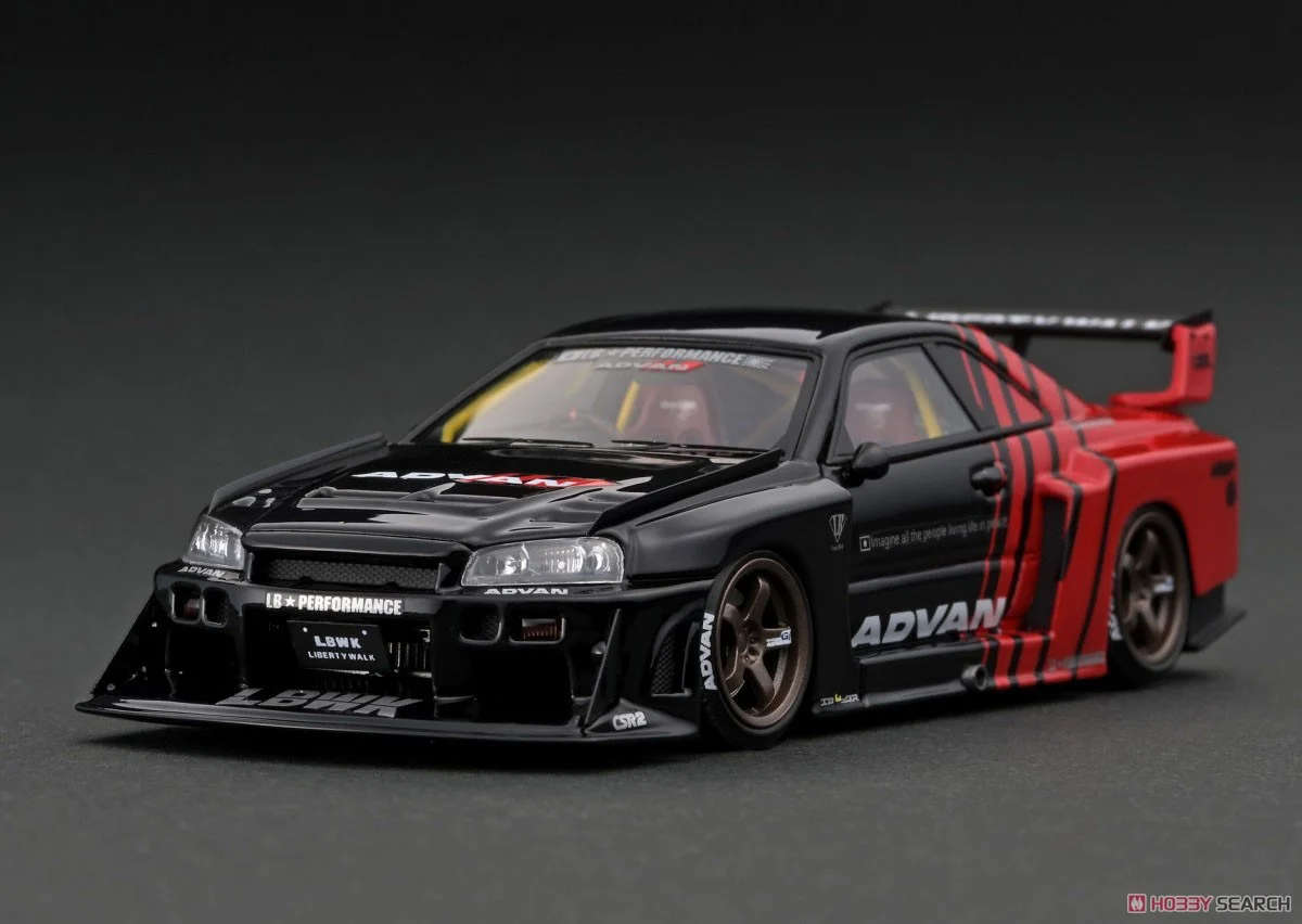 NISSAN LB-ER34 SUPER SILHOUETTE SKYLINE 1/64 SCALE MINI GT
