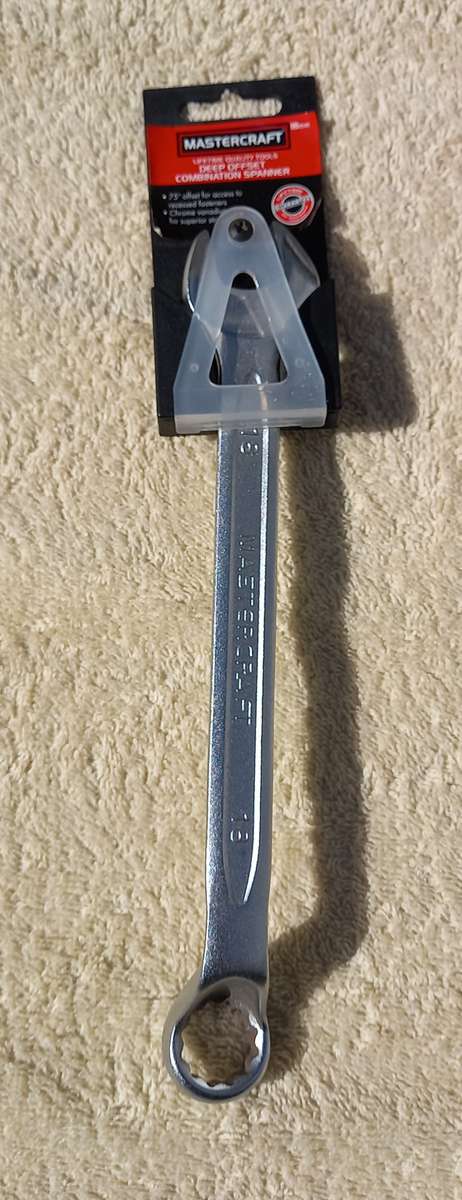 Mastercraft 18mm Deep Offset Combination Spanner