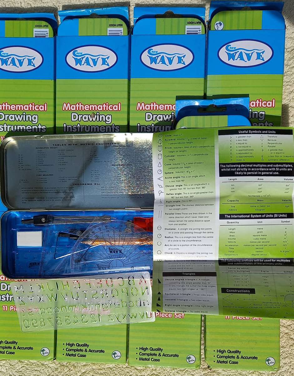 Wave Geometry Math Sets x10