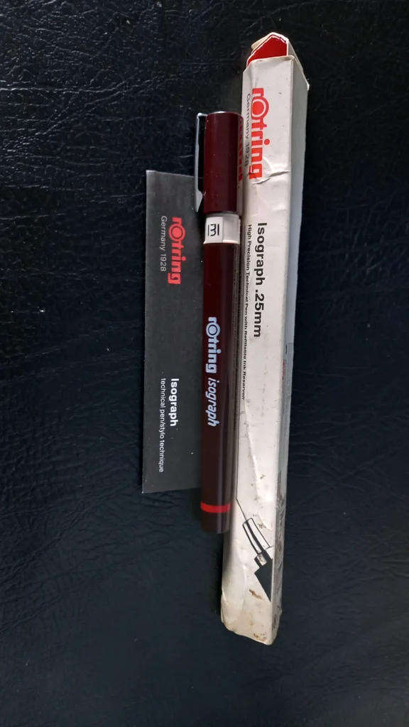 Rotring 0.25mm Isograph pen - Brand new, unused but box damaged