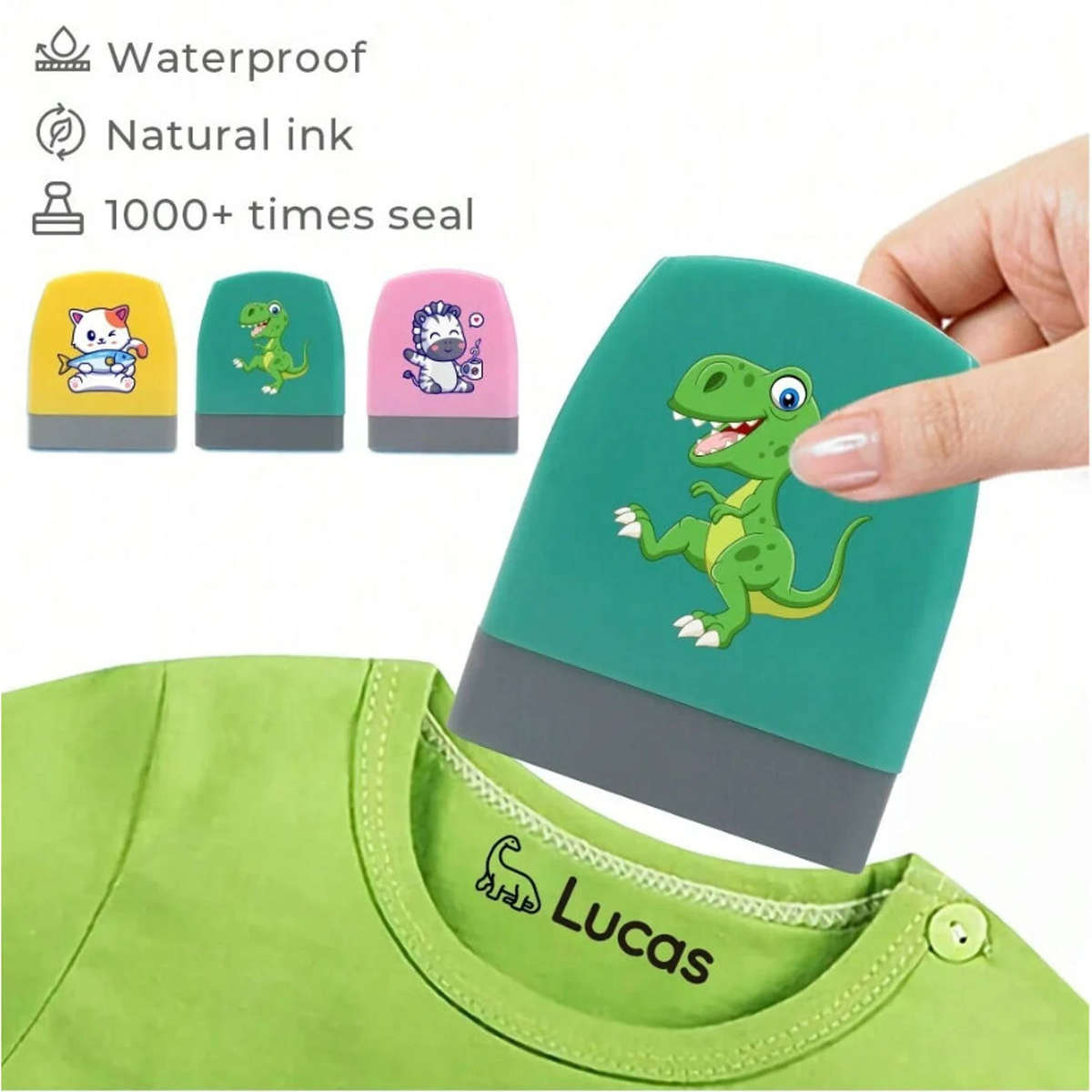 Customized Name Stamp Childrens Clothing Waterproof School Uniform Personalized Label Tag Fabric