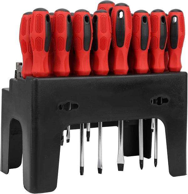 Professional 100-Piece Magnetic Screwdriver and Bit Set