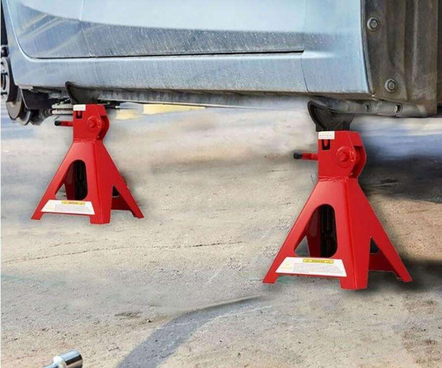 3-Ton Adjustable Vehicle Lifting Jack Stand Set - 2pc Set