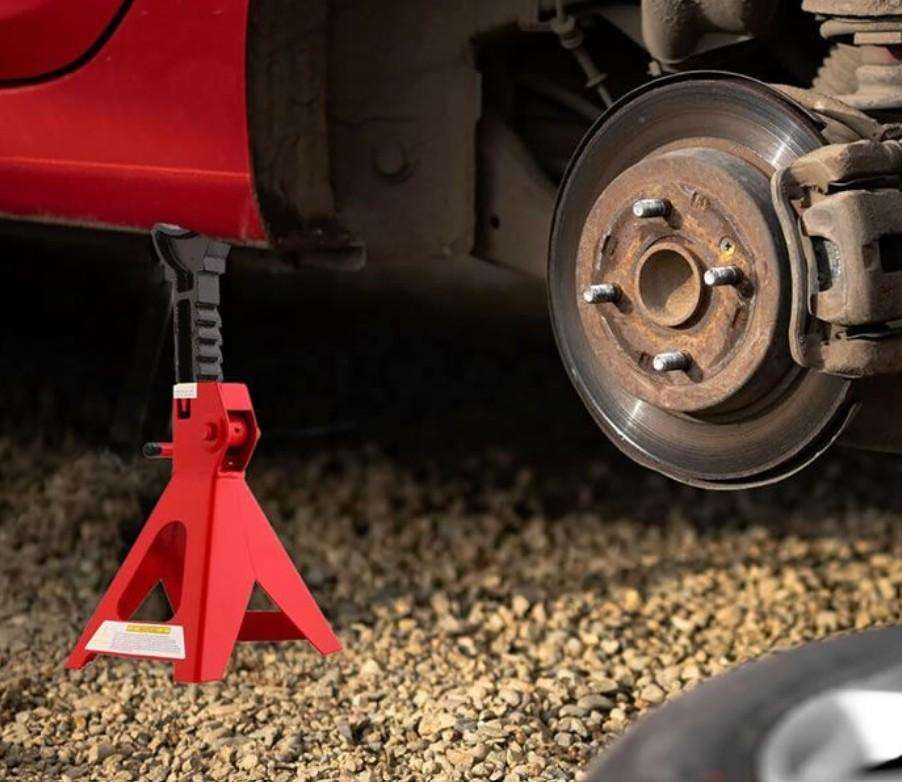 3-Ton Adjustable Vehicle Lifting Jack Stand Set - 2pc Set