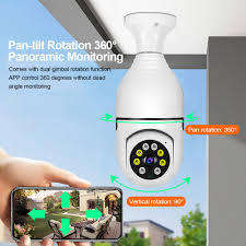 WiFi Panorama Bulb Camera Light Bulb 360 degree real-time remote viewing