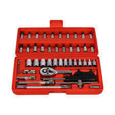 46 Pieces Chrome Vanadium Socket/Wrench Set
