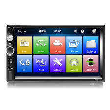 7" Double Din HD Touch Screen Radio/BT/USB/MP5 WITH Reverse Cam Support