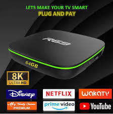 R69 smart tv box - 8k HD quad-core - 1080p supports numerous programs