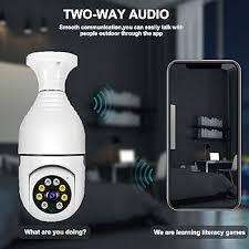 WiFi Panorama Bulb Camera Light Bulb 360 degree real-time remote viewing