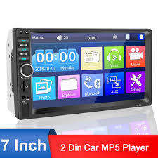 7" Double Din HD Touch Screen Radio/BT/USB/MP5 WITH Reverse Cam Support