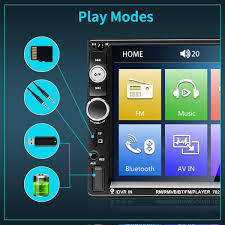 7" Double Din HD Touch Screen Radio/BT/USB/MP5 WITH Reverse Cam Support