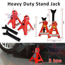 3-Ton Adjustable Vehicle Lifting Jack Stand Set - 2pc Set