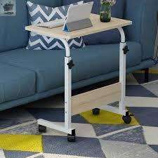 Adjustable Bedside Table with Wheels