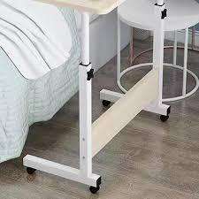 Adjustable Bedside Table with Wheels