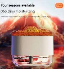 Volcano Ultrasonic Aroma Air Diffuser/Humidifier with Flame Mist Spray - USB charged
