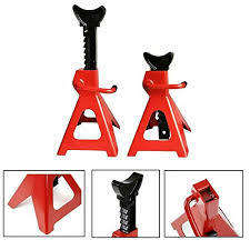 3-Ton Adjustable Vehicle Lifting Jack Stand Set - 2pc Set