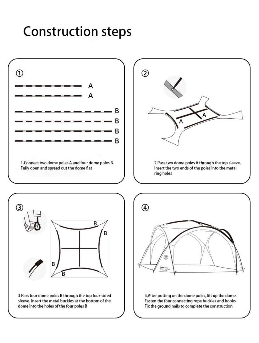 All-Weather Dome Shelter Tent