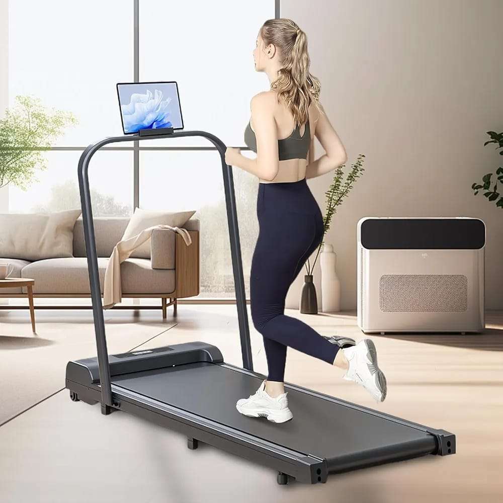 Foldable Treadmill, 300 lb Capacity Walking Pad 2.5HP Treadmill Under Desk, Portable Treadmill