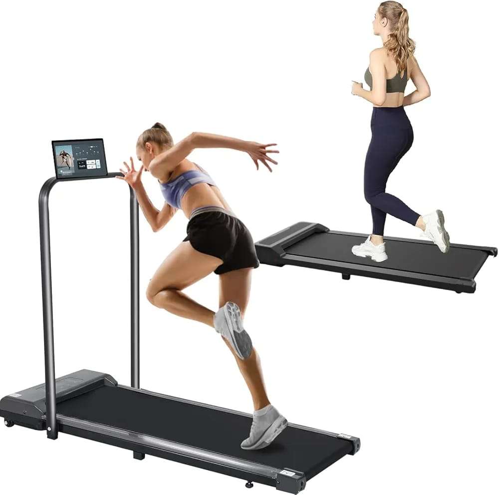 Foldable Treadmill, 300 lb Capacity Walking Pad 2.5HP Treadmill Under Desk, Portable Treadmill