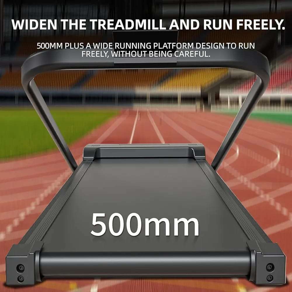 Foldable Treadmill, 300 lb Capacity Walking Pad 2.5HP Treadmill Under Desk, Portable Treadmill