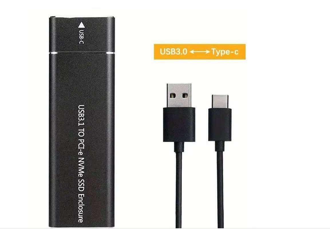 NVMe M.2 USB 3.0/3.1 Type-C SSD Encloser Aluminium Box