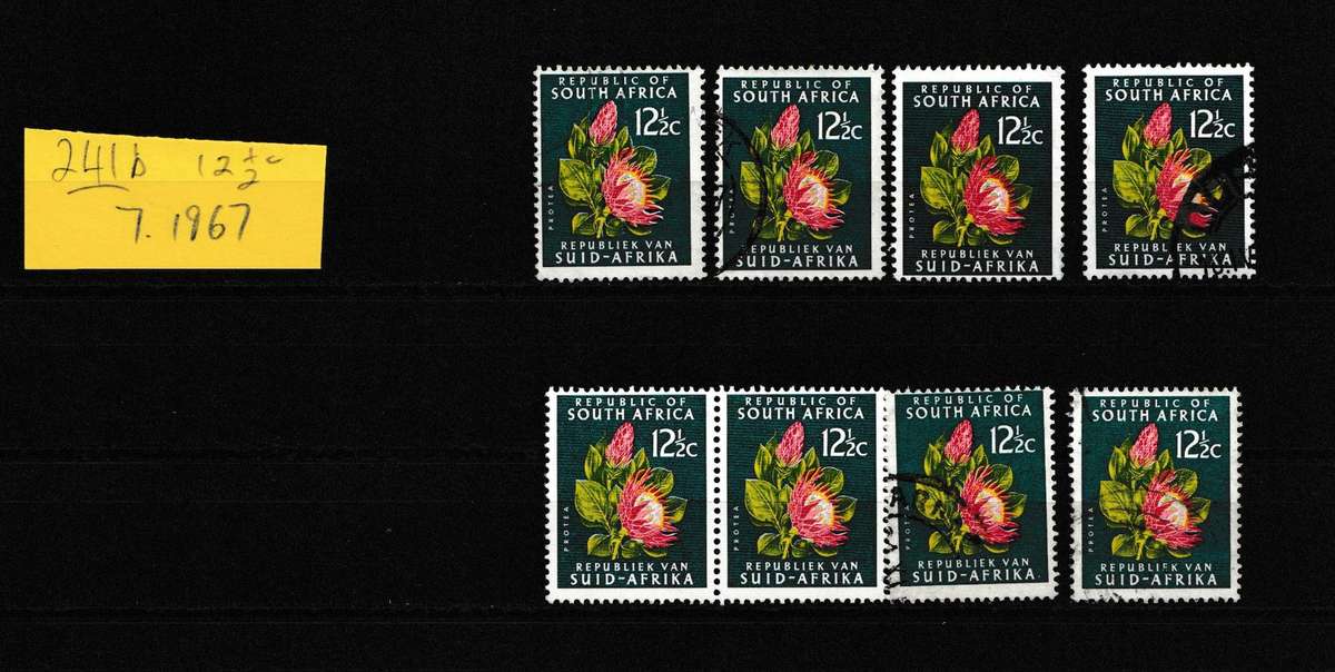 RSA 1967 PROTEA FLOWERS NO.241b